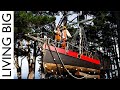 150 Year Old Sailboat Transformed Into Pirate Ship Treehouse! ☠️