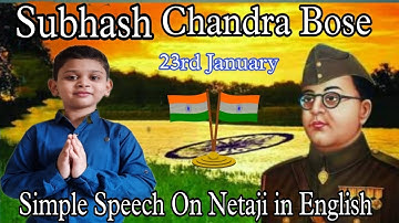Speech on Subhash Chandra Bose in English |Netaji Jayanti |5 lines on Subhash Chandra Bose.