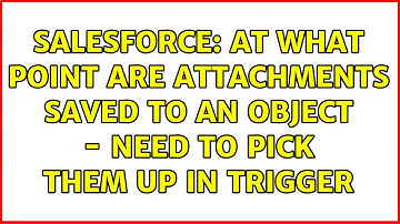 Salesforce: At what point are attachments saved to an object - need to pick them up in trigger