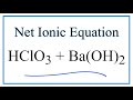 Net Ionic Equations and Spectator Ions