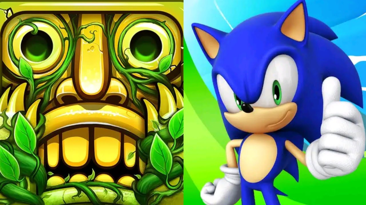 Temple run 2 VS Sonic Dash Gameplay IOS Android - YouTube