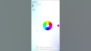 Select colors using the chromatic wheel in ColorPicker Max