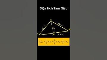 Công thức tính diện tích tam giác #shorts