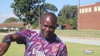 Coach John Toto Ncube bids farewell to Black Mambas FC Team as he joins the Castle Premier League