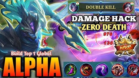 ALPHA ONE SHOT TRUE DAMAGE HACK BUILD! NEW META | BUILD TOP 1 GLOBAL ALPHA! MLBB