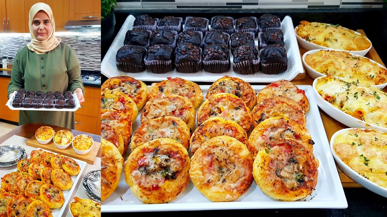 كابكيك بالشكلاط/ ميني بيتزا/ كرتان سريع بليباط