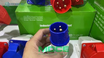 MD013 phích cắm công nghiệp 16A 3 chân loại di động