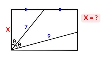 Find the length X in the Rectangle | Sweden Math Olympiad Geometry Problem