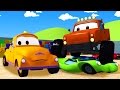 Tom The Tow Truck and the Monster Truck in Car City | Construction cartoon (for children)