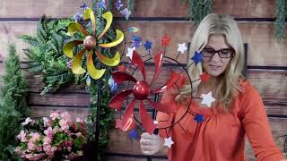 Plow & Hearth Interchangeable Garden Wind Spinner on QVC