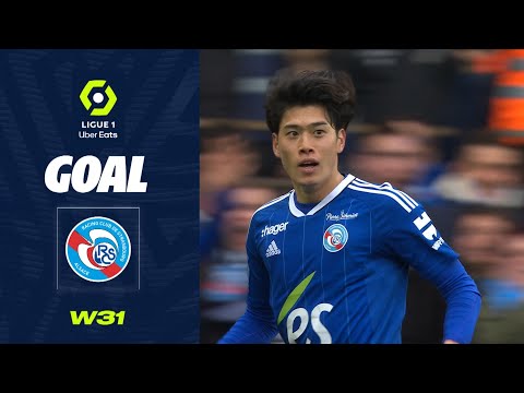 Goal Yuito SUZUKI (89' - RCSA) RC STRASBOURG ALSACE - AC AJACCIO (3-1) 22/23