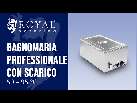 Bagnomaria professionale con scarico Royal Catering RCBM-1/1-150A-GN | Presentazione del prodotto