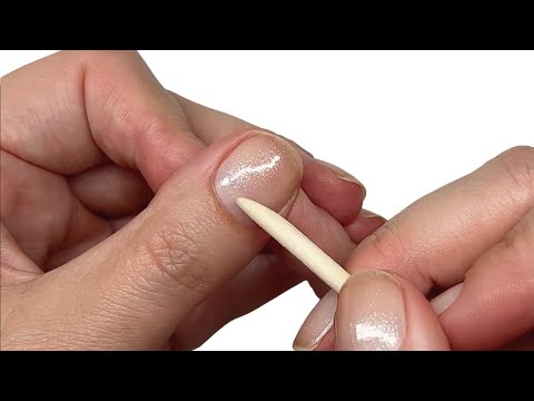 Why you should be nudging the skin fold back even with polish on. [Pro nail technician explains]