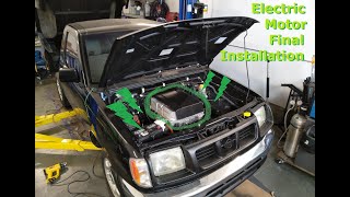 EV Motor Officially Installed in the EVSwap Frontier Minitruck Conversion!