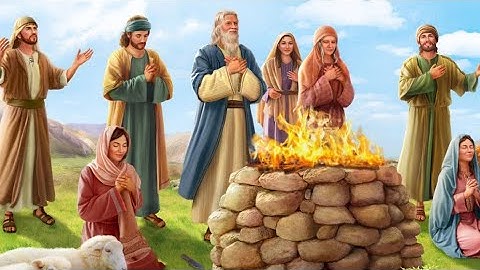 Genesis 8:20 | Noah built an altar to the Lord after the flood.