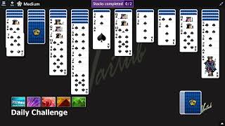 Microsoft Solitaire Collection | Daily Challenge June 23, 2023 | Spider Medium