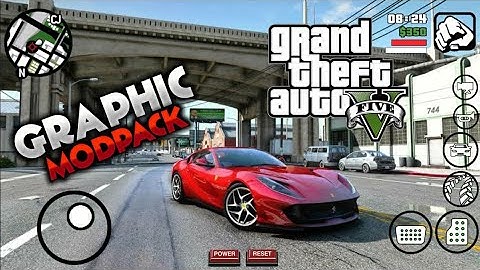 Gta V 2020 Graphics Lite Modpack for All Devices | Gta V Full Graphics Modpack on Gta Sa Android 🔥
