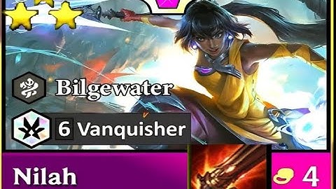 3* Nilah with Double Rapid Fire Cannon | 7 Bilgewater | TFT Clip
