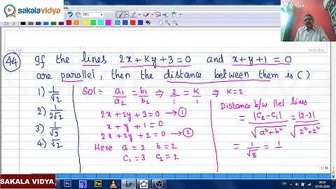 STRIAGHTLINES||part 05 ||DAO||TSPSC||PGT&TGT||EAMCET||NDA #sakalavidya