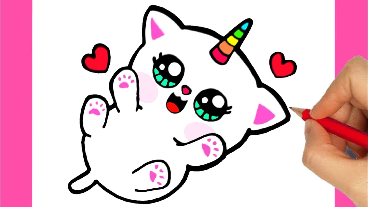 cat cats cute stickers sticker kawaii pets pet - easy kawaii cute drawings hd png download transparent png image - pngitem on cute cat drawing easy