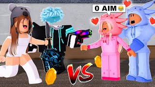 DESTROYING Toxic ODERS with MY BROTHER in Roblox MM2!