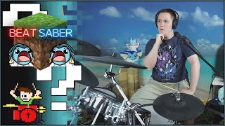 Beat Saber In Minecraft? On Drums???