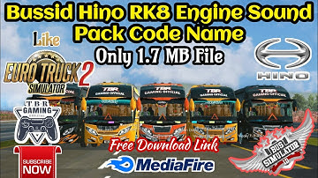 Bussid Hino RK8 Engine Sound Pack Code Name | How To Change Bussid Engine Sound |TBR Gaming Official