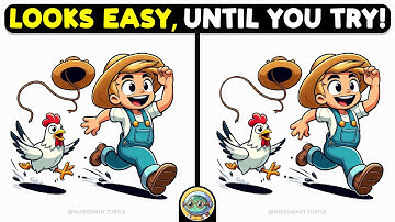 🐢🧩 Find 3 Differences | Sharpen Your Focus 🧩🐢 | Quizonaut Turtle