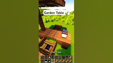 Minecraft Garden Table 🍃 Build Idea & Tutorial #minecraft