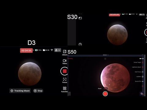 Lunar Eclipse March 13, 2025 timelapse of Live Broadcast