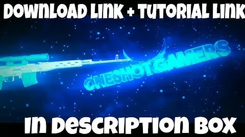 Gun intro template || Blue gun intro templates download link in description || intro without text