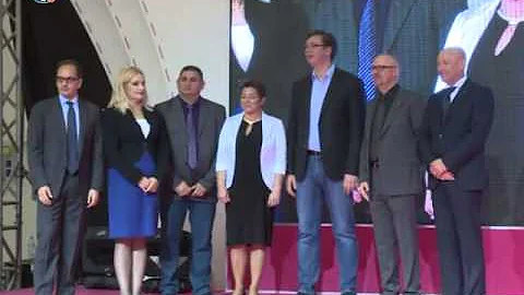 2015.05.22 Inaugurazione stabilimento Calzedonia a Ruma (video TANJUG)