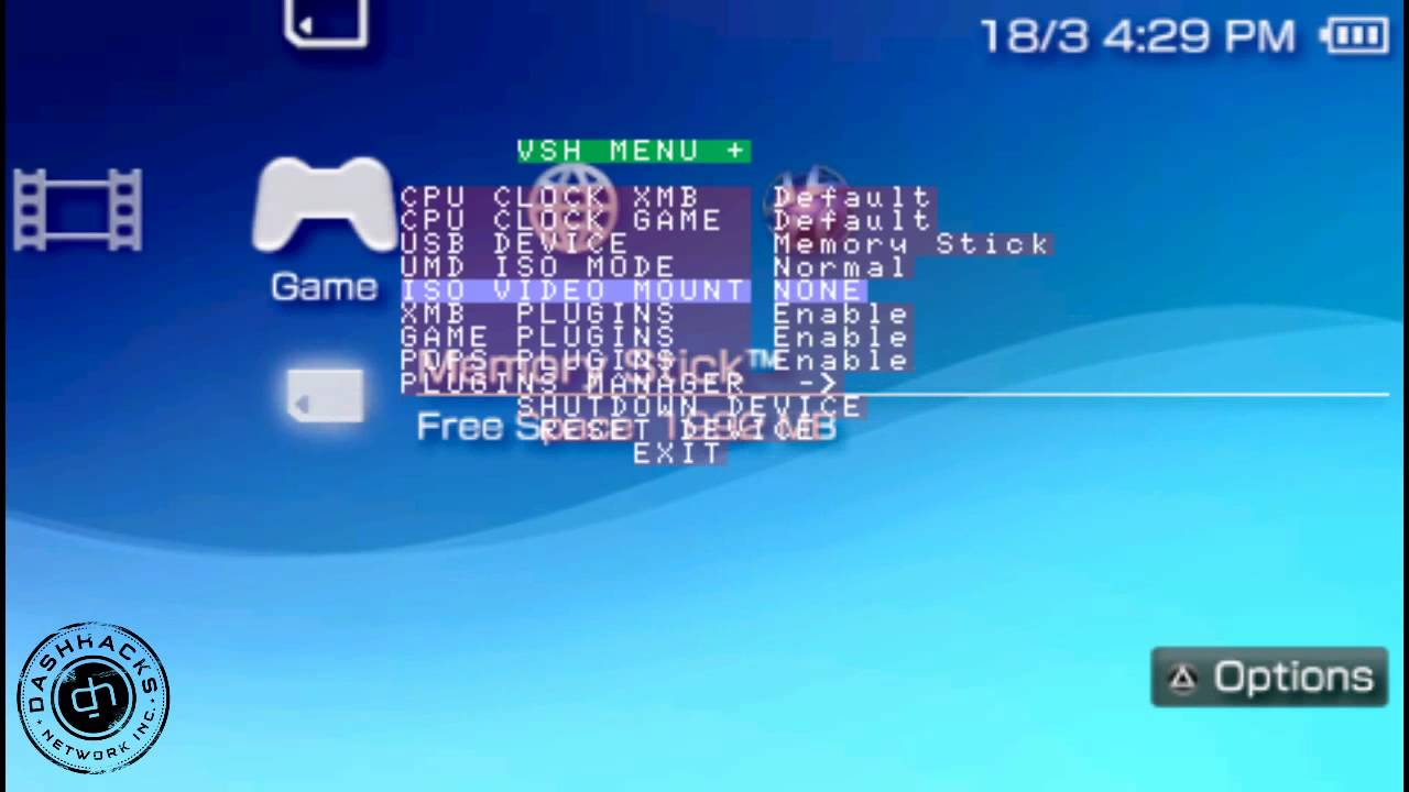 vsh menu psp 6.60