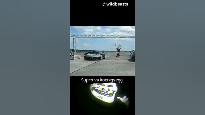 Toyota supra mk4 vs koenigsegg