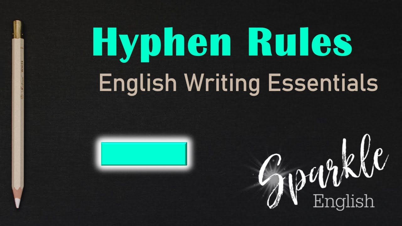 how to use hyphen in creative writing