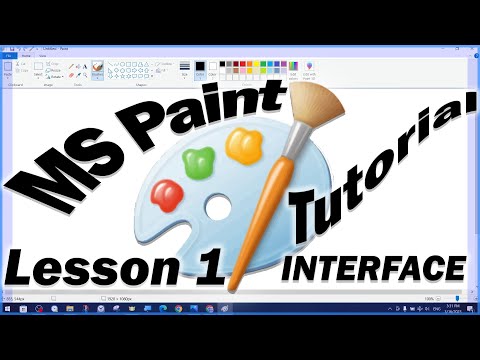 MS Paint Tutorials Lesson 1 Interface