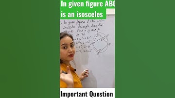 In given figure ABC is an isosceles triangle such that AB=BC.Find x,y,z CDE=120#shorts#ssccgl