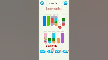 water sort jigsaw puzzle game level 309 #trendinggame #viralgane #funnygaming #shorts #watergame
