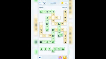 Math crossword level 38 - medium | walkthrough #games #gameplay #walkthrough