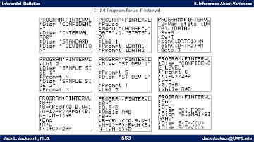 Statistics 4.8.4 Two Sample Confidence Interval and Hypothesis Test for Standard Deviations