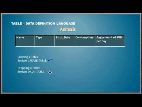 A Quick Recap of  Data Definition Language - Database Tutorial 5