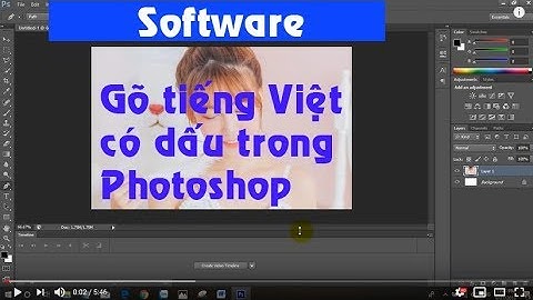 Gõ tiếng Việt có dấu trong Photoshop và các phần mềm khác