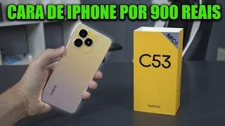 O NOVO CELULAR POR 900 REAIS COM VISUAL DE IPHONE, REALME C53