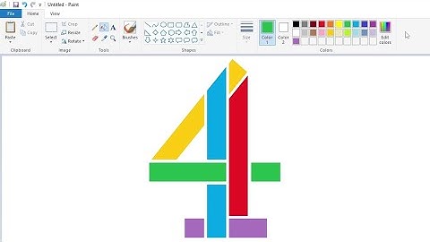 How to draw a Channel 4 logo using MS Paint | How to draw on your computer