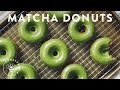 Matcha green tea baked donuts  honeysuckle