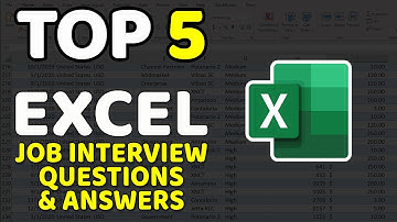 Top 5  Excel Job Interview Questions & Answers