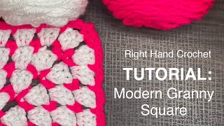 How To Crochet A Modern Granny Square (Right Hand Crochet) by Juan The Yarn Addict 14,207 views 3 weeks ago 25 minutes