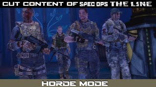 Cut Content Of Spec Ops The Line - Horde Mode