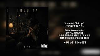GYU - Told Ya (feat. DIEKGUN) | Lyrics