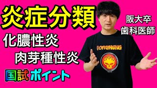 激烈よくわかる！！炎症の分類  化膿性炎 肉芽腫性炎【病理学06】【解剖生理学】